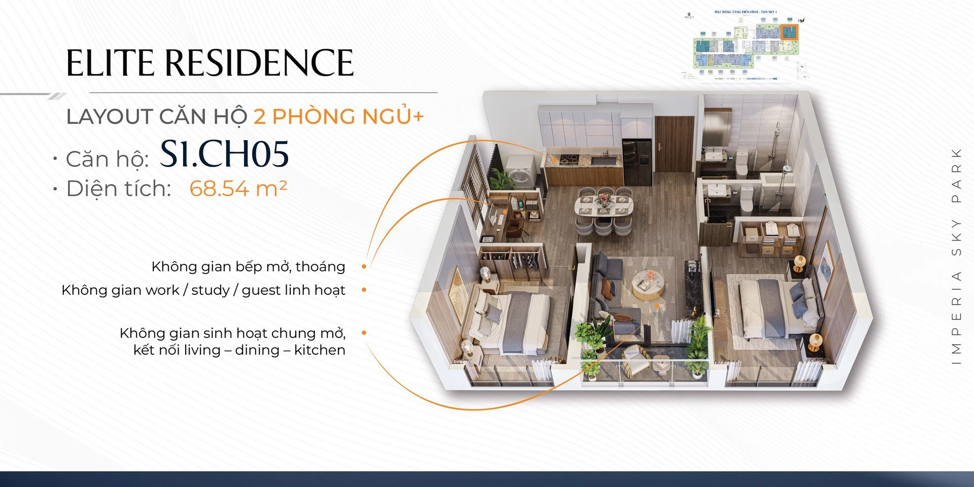 Căn hộ 2PN+