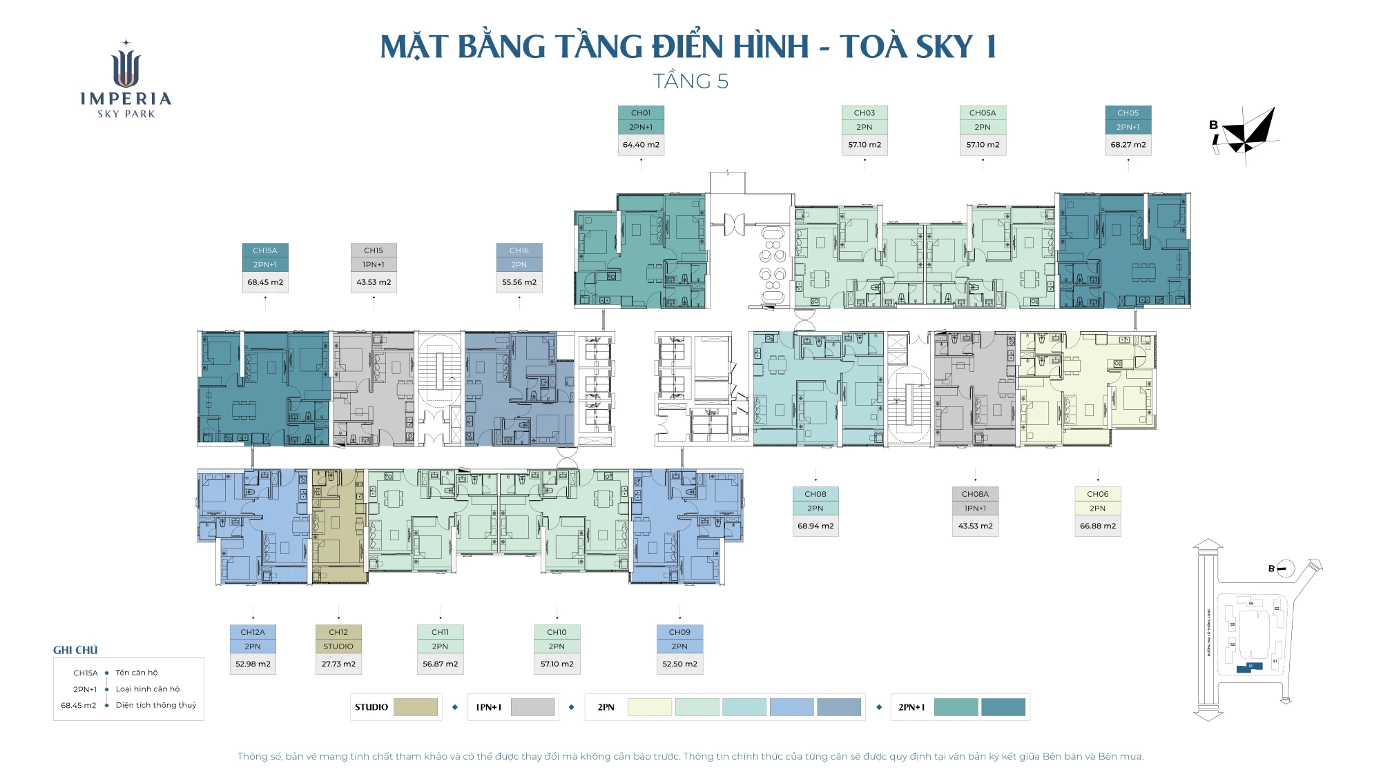 Mặt bằng tầng 5