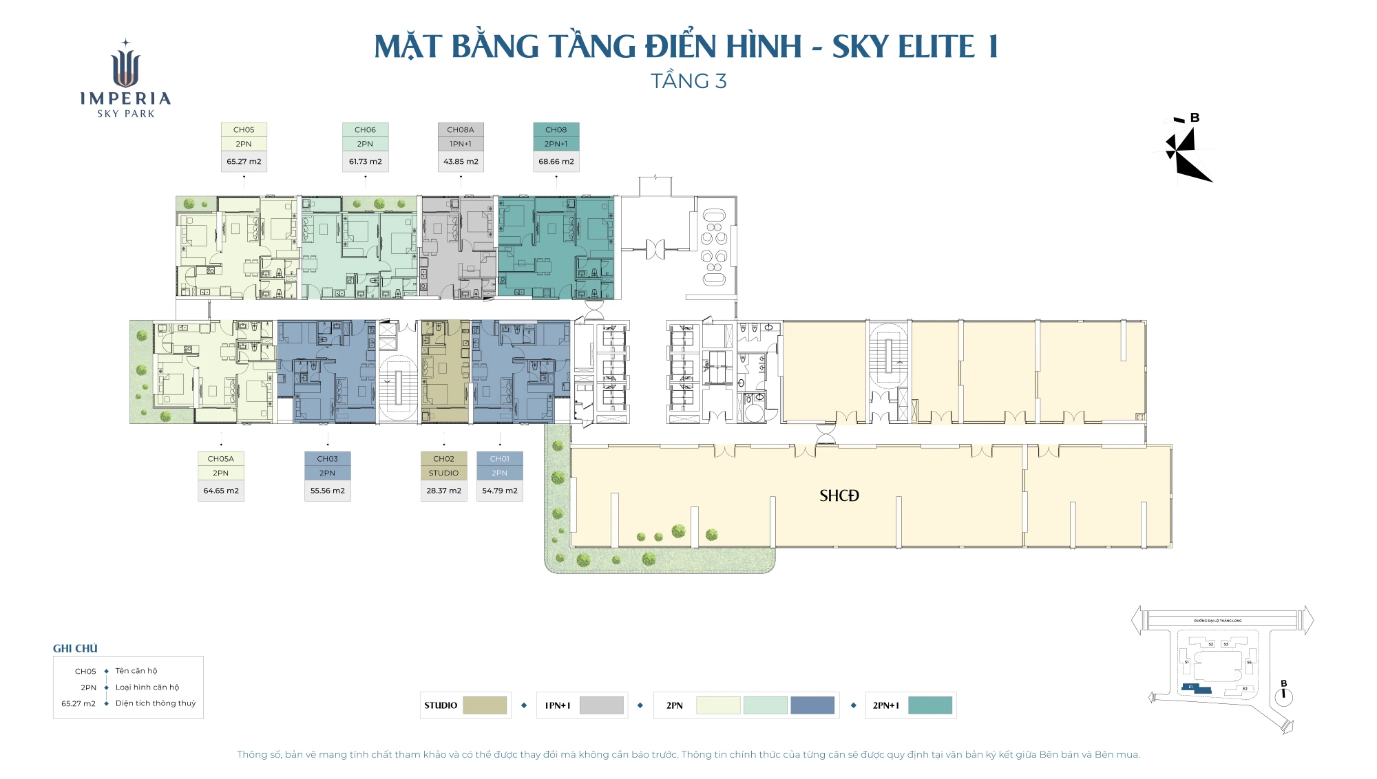 Mặt bằng tầng 3