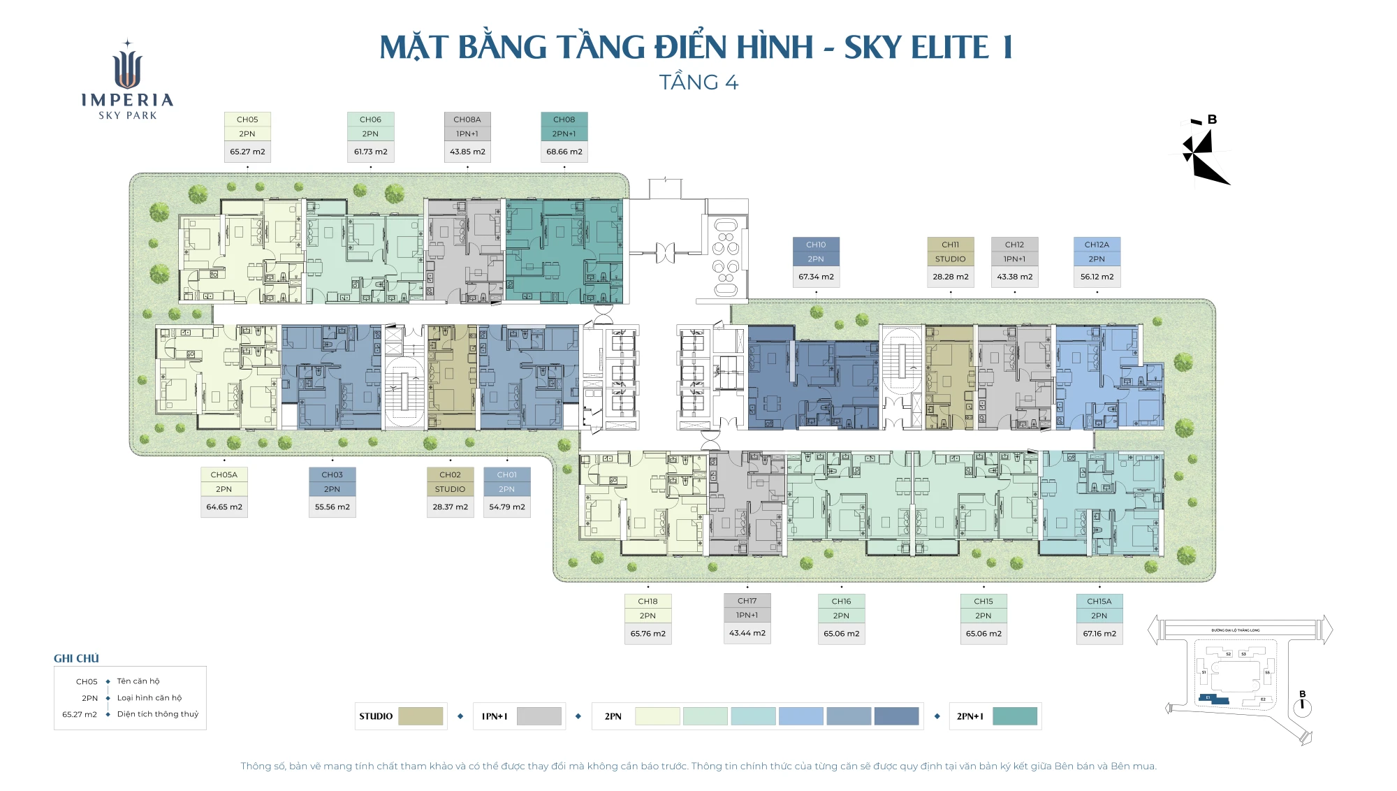Mặt bằng tầng 4