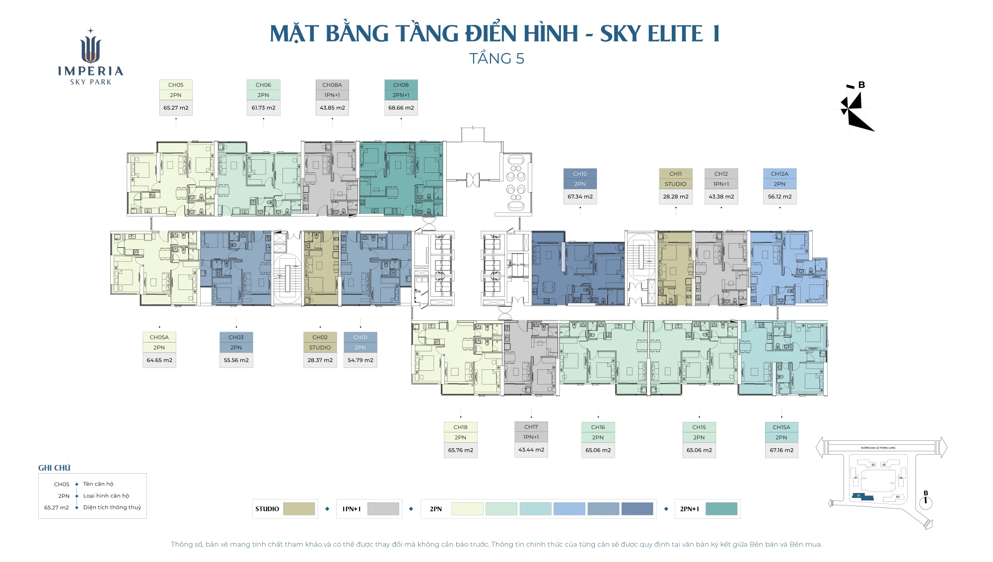 Mặt bằng tầng 5