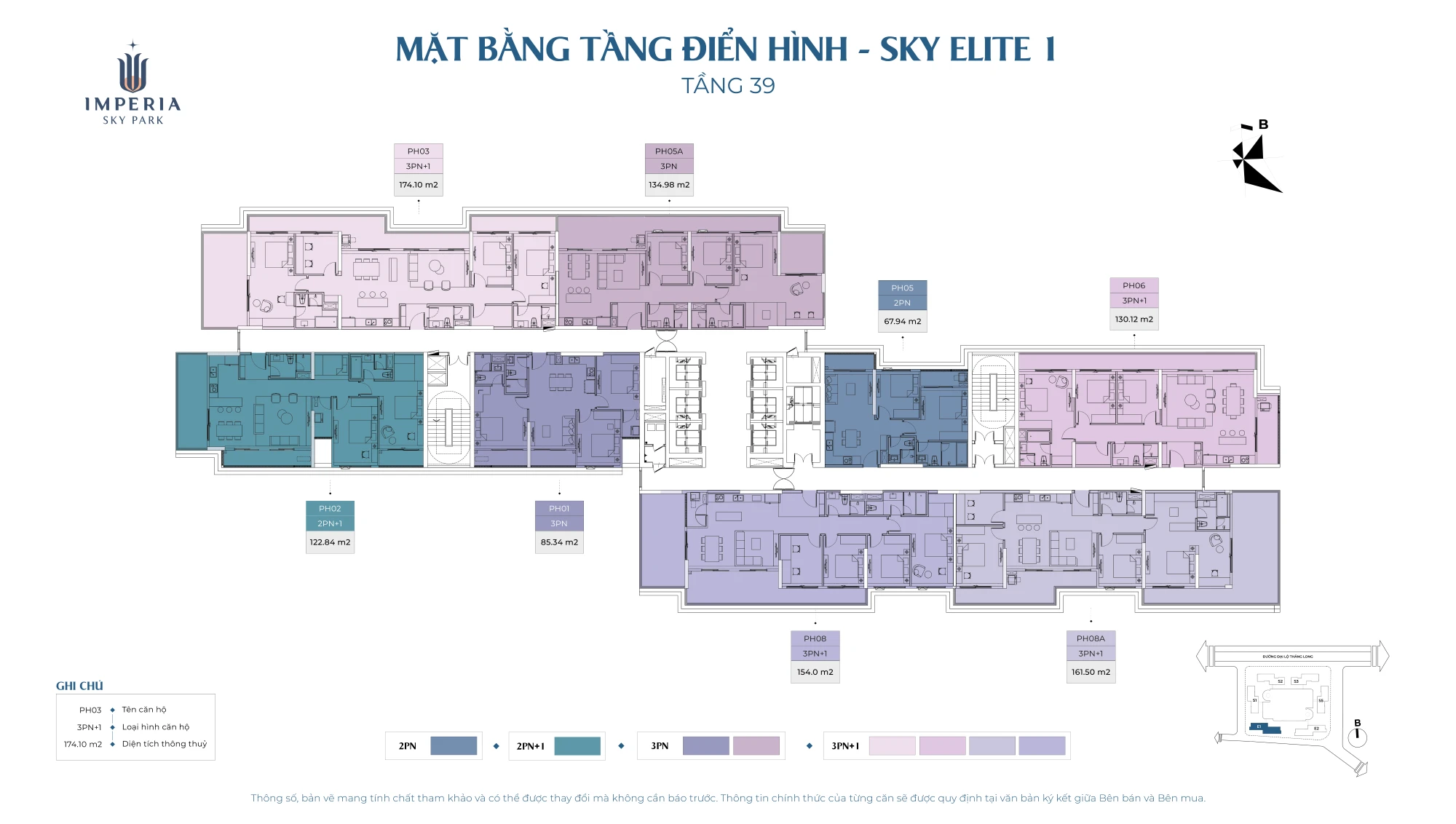 Mặt bằng tầng 39