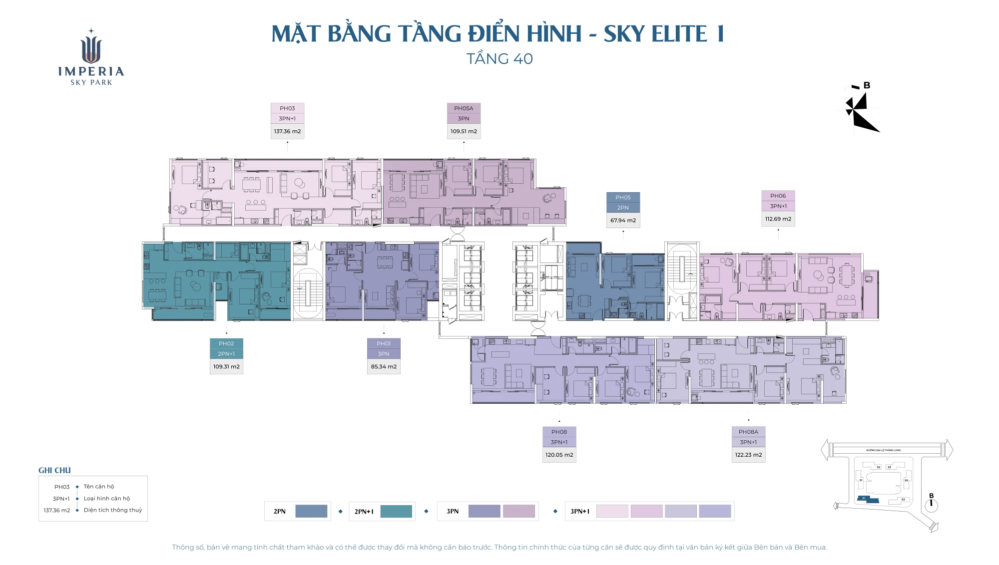 Mặt bằng tầng 40