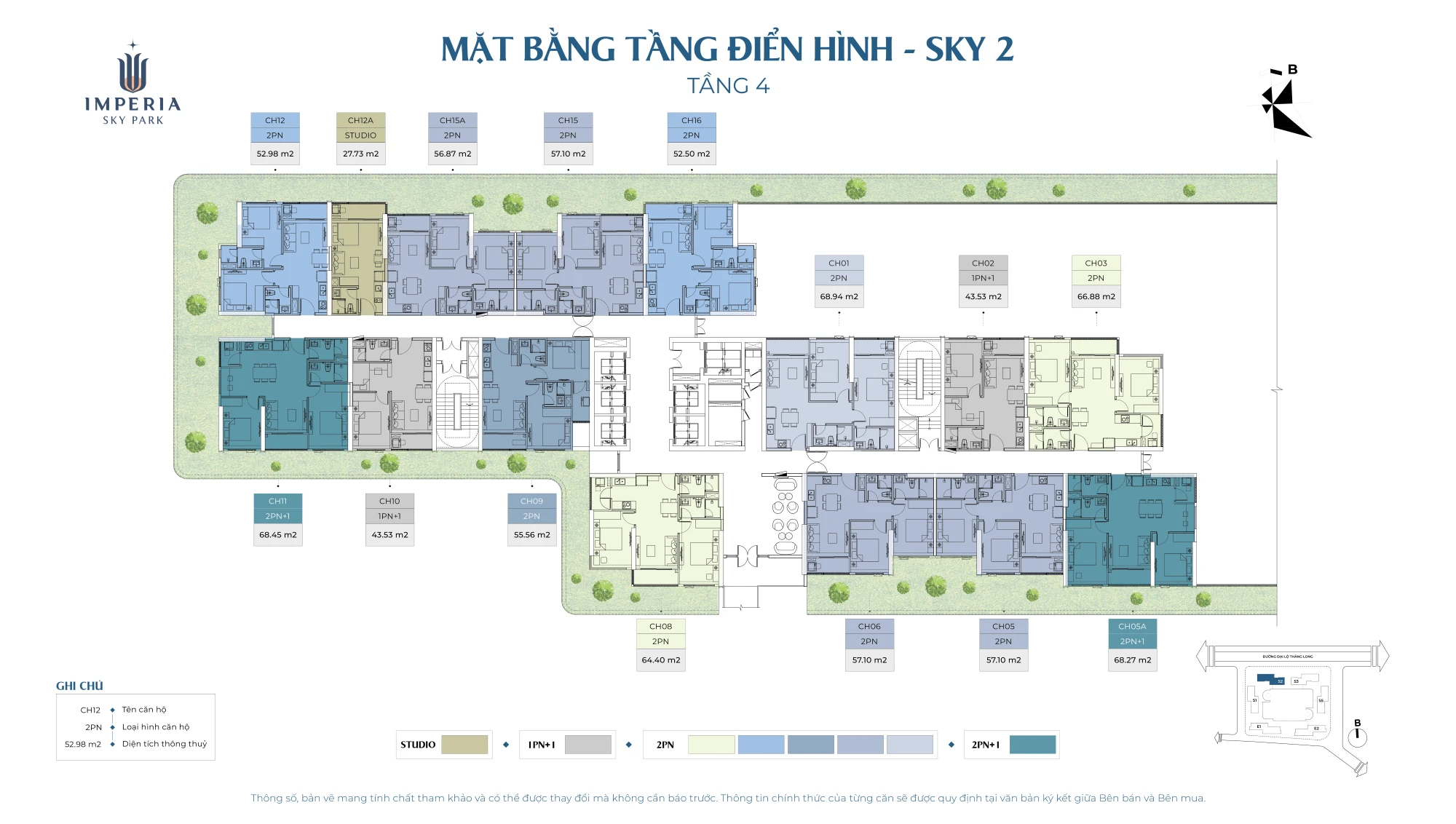 Mặt bằng tầng 4