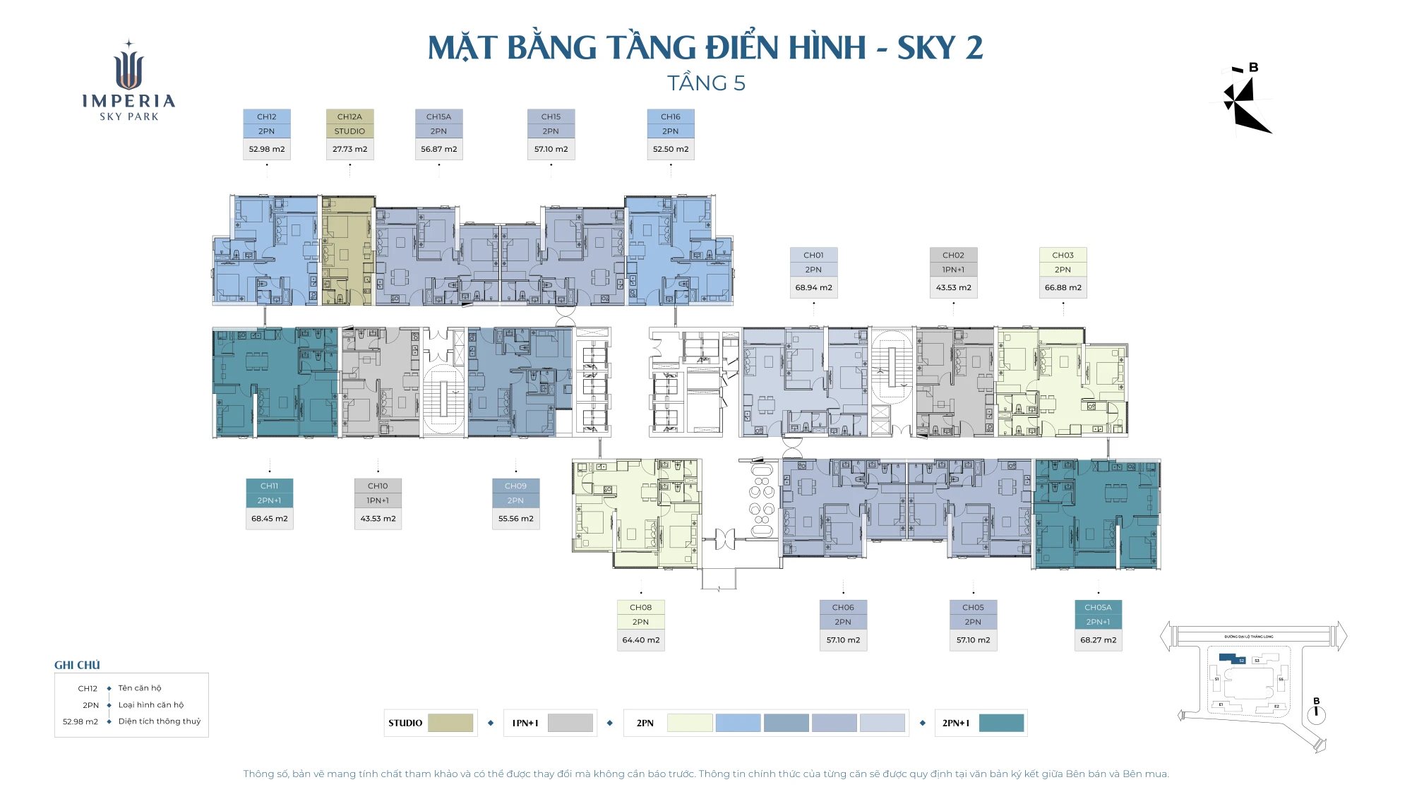 Mặt bằng tầng 5