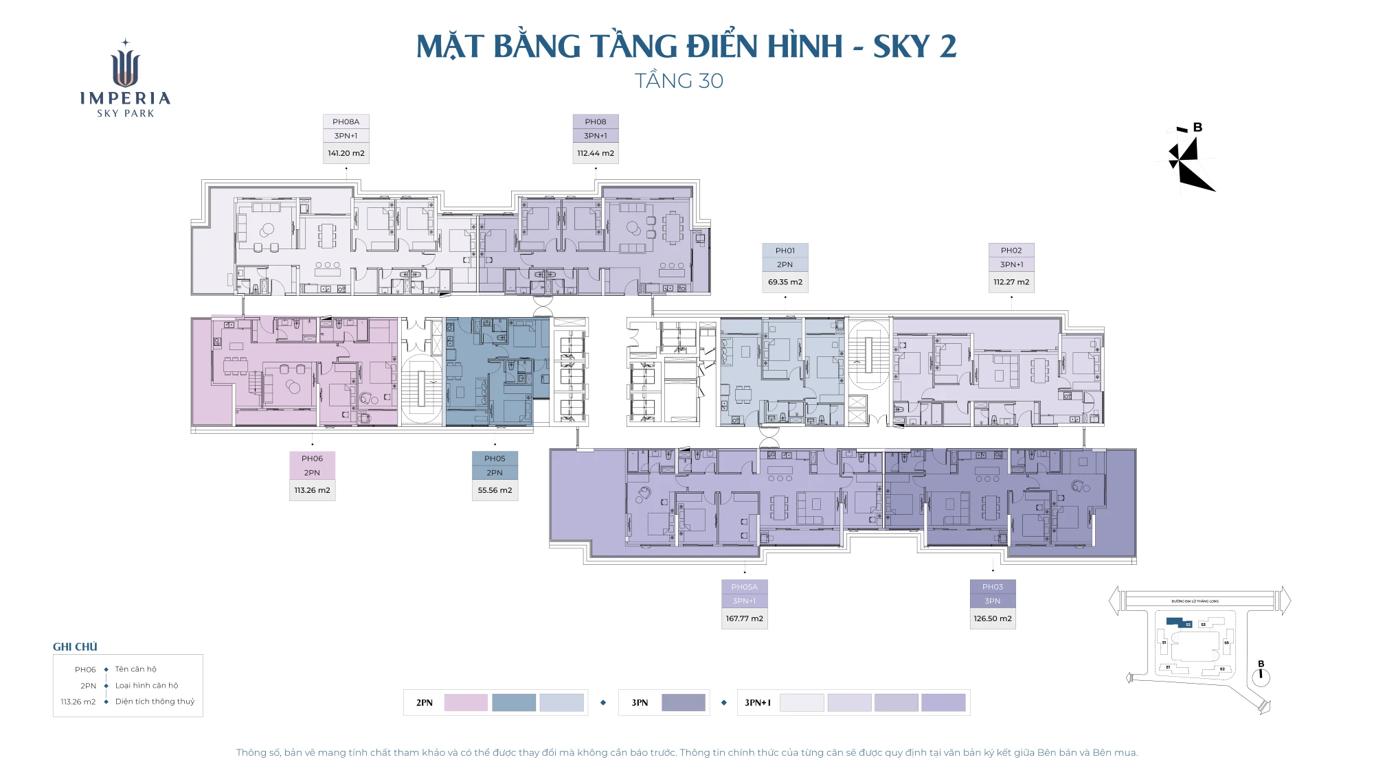 Mặt bằng tầng 30