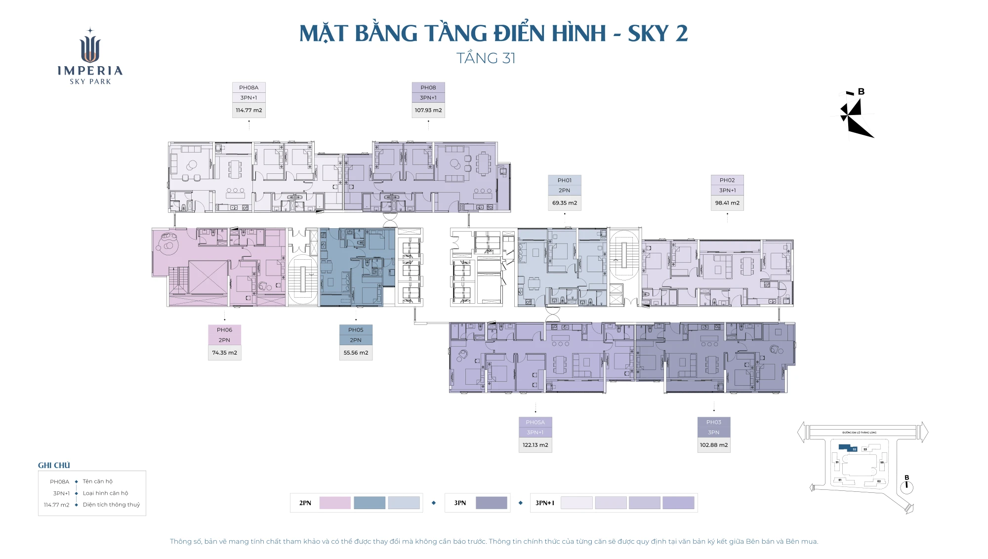 Mặt bằng tầng 31